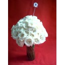 Bunga vas mawar putih di solo
